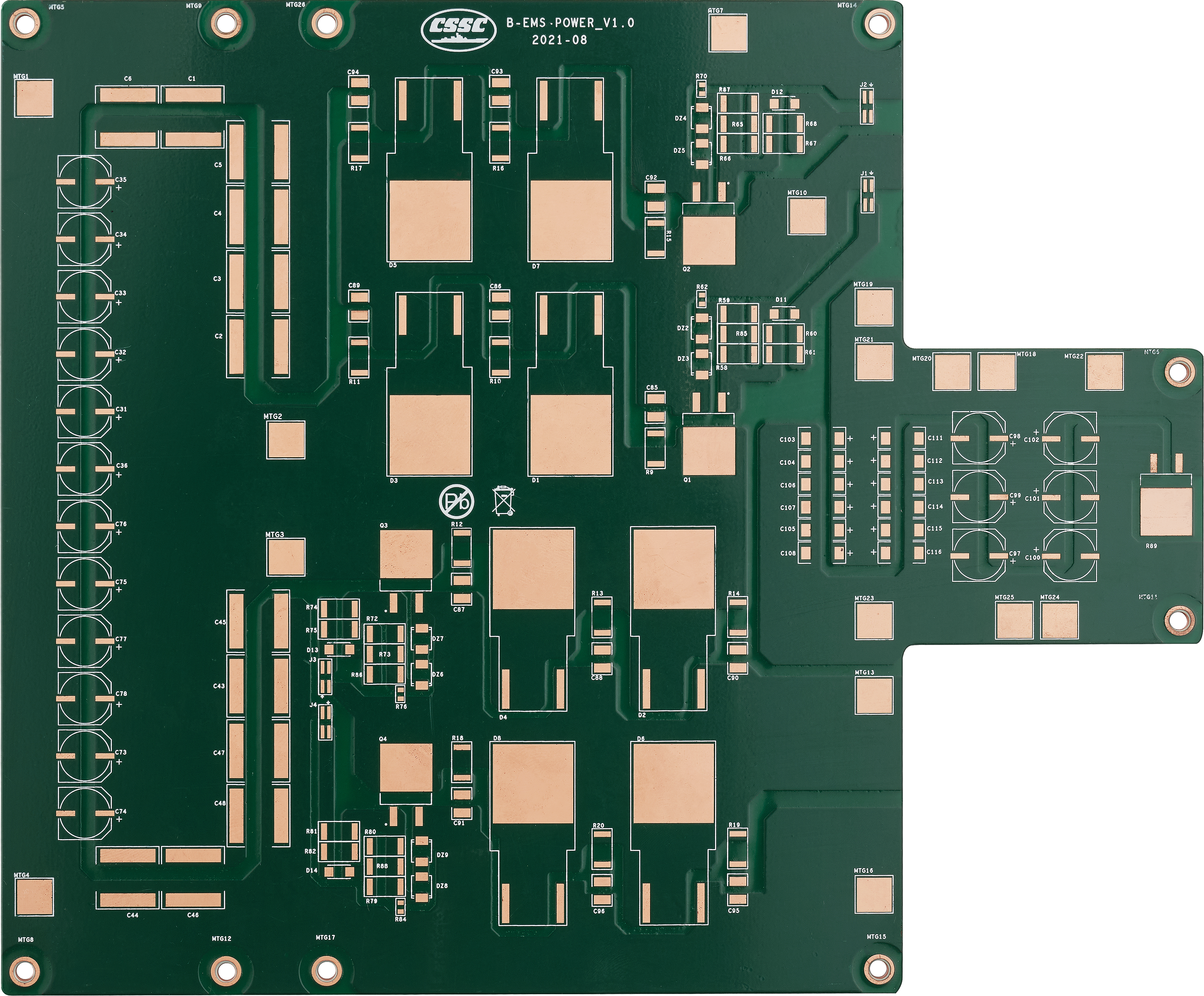 Copper PCB 3.0mm 4oz